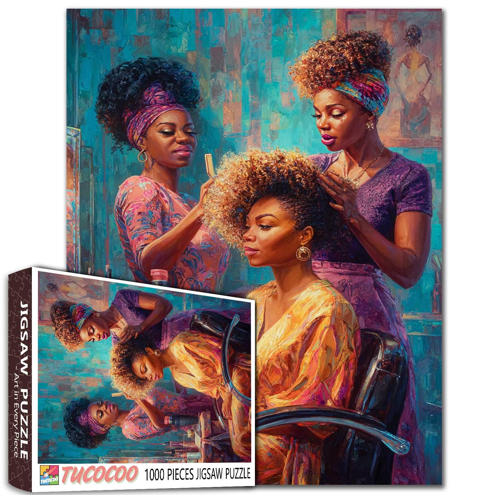 tucocoo-hair-salon-puzzle-1000-teile-frauen-portrait image 1