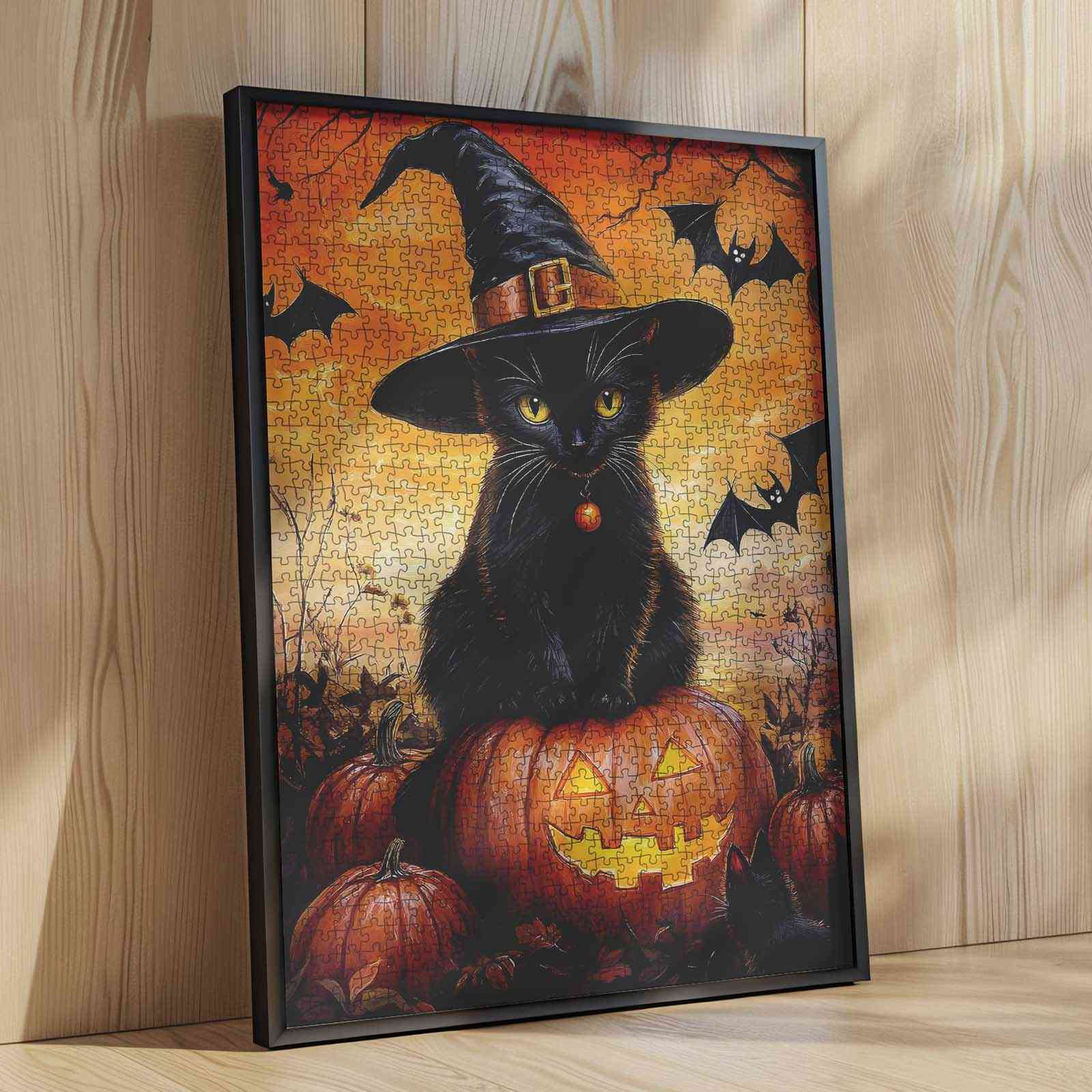 tucocoo-jigsaw-halloween-black-cat-pumpkin-puzzle-1000-teile-katze image 4