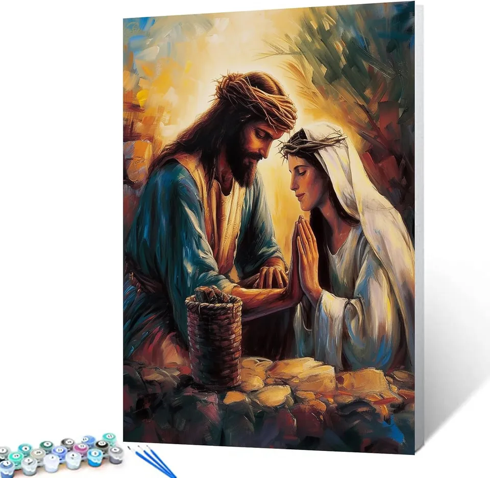 tucocoo-jesus-with-us-together-malen-nach-zahlen-40x50-ohne-rahmen image 1