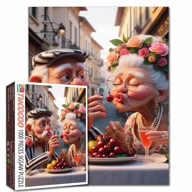 tucocoo-jigsaw-puzzles-cherry-kiss-puzzle-1000-teile image 1