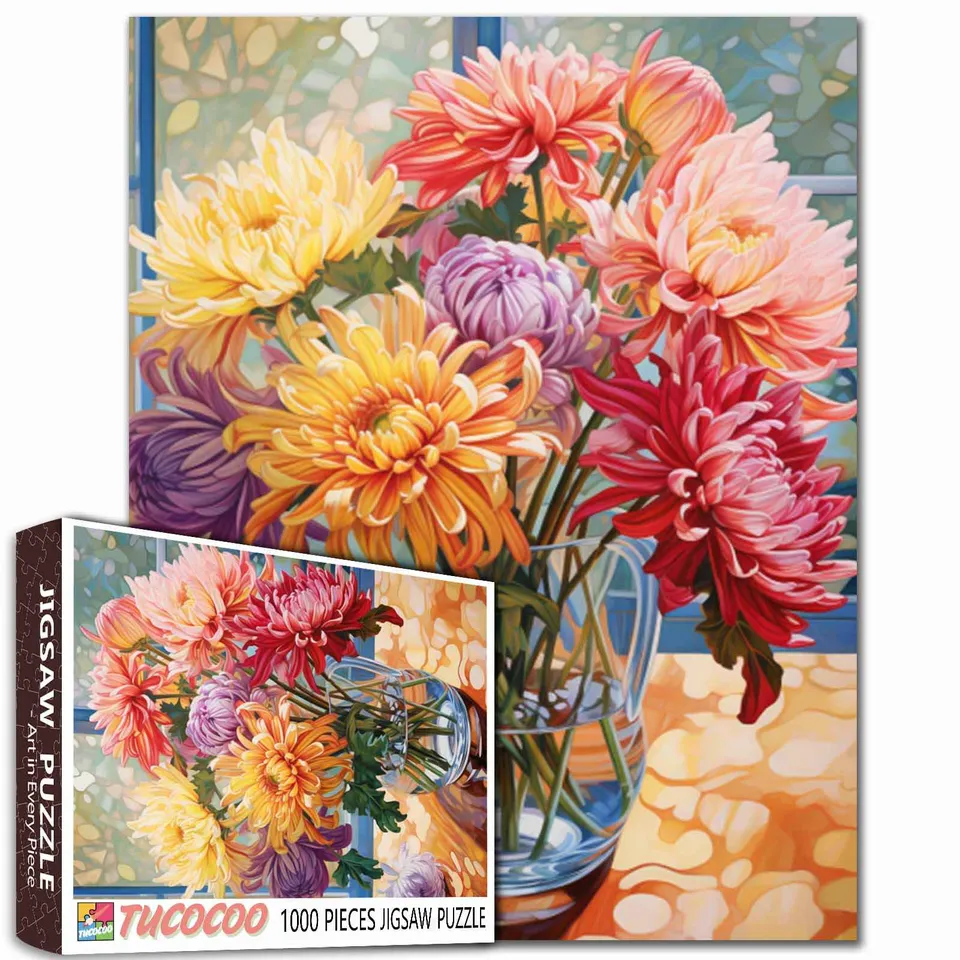 tucocoo-chrysanthemum-radiance-puzzle-1000-teile-blumen image 1