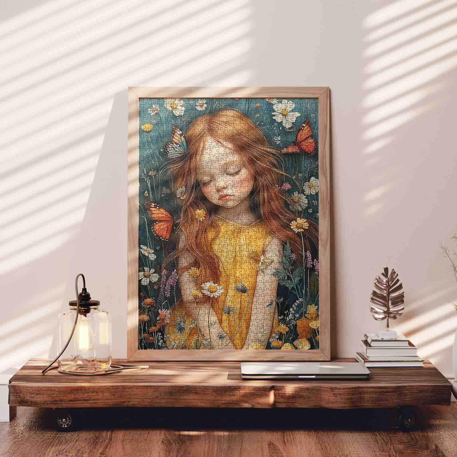 tucocoo-girl-in-wildflower-field-puzzle-1000-teile-wiese image 3