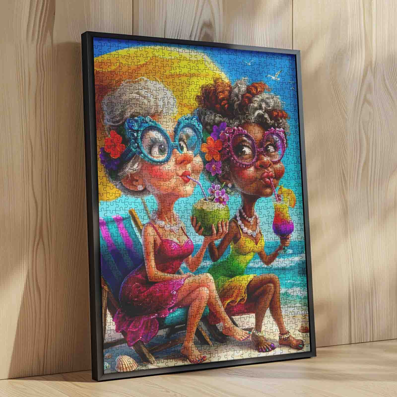 tucocoo-funny-beach-besties-grandmas-puzzle-1000-teile-strand image 4