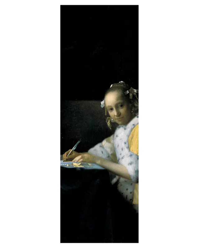 pomegranate-bookmarks-johannes-vermeer-a-lady-writing-lesezeichen image 1