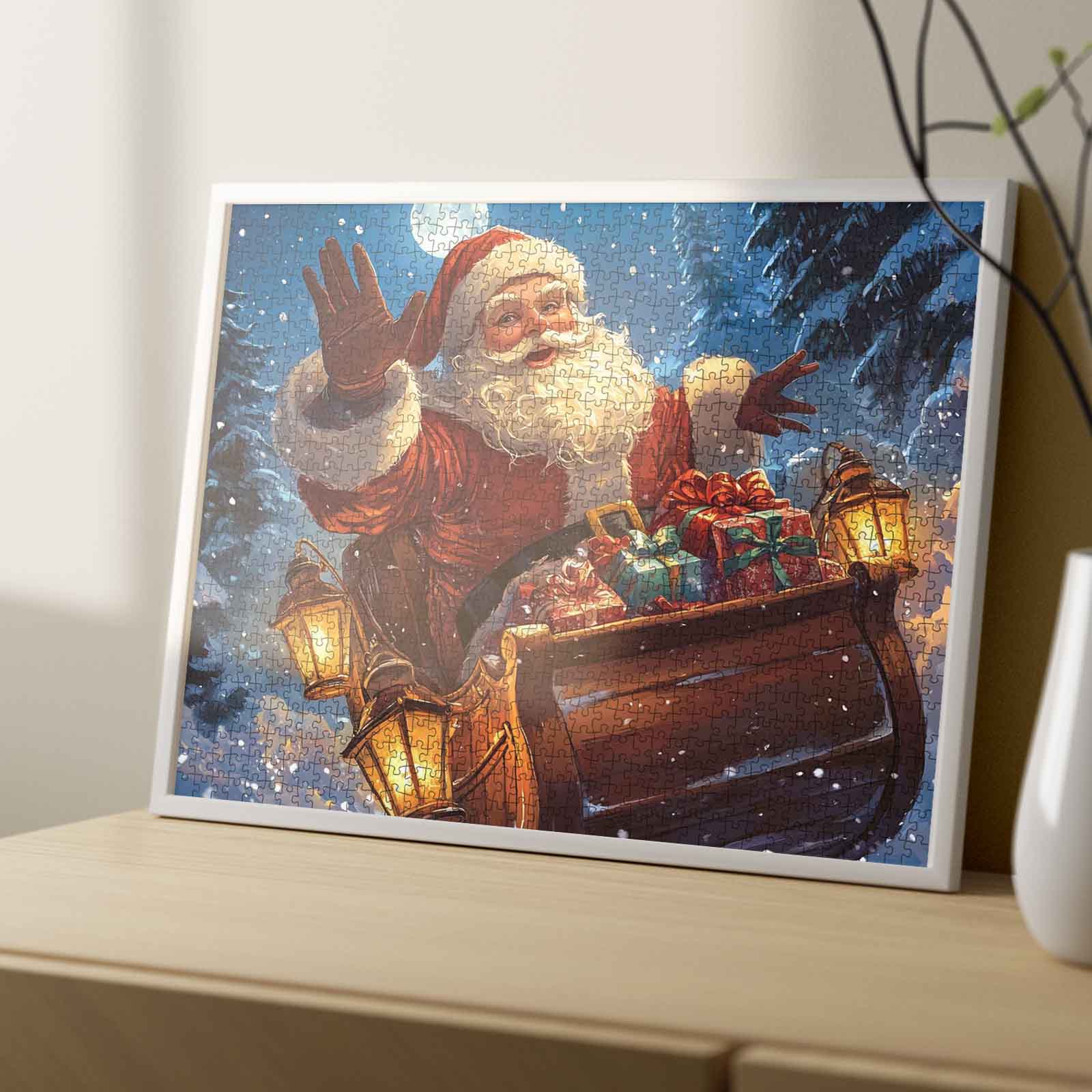 tucocoo-jigsaw-santa-s-sleigh-ride-puzzle-1000-teile-weihnachten image 4