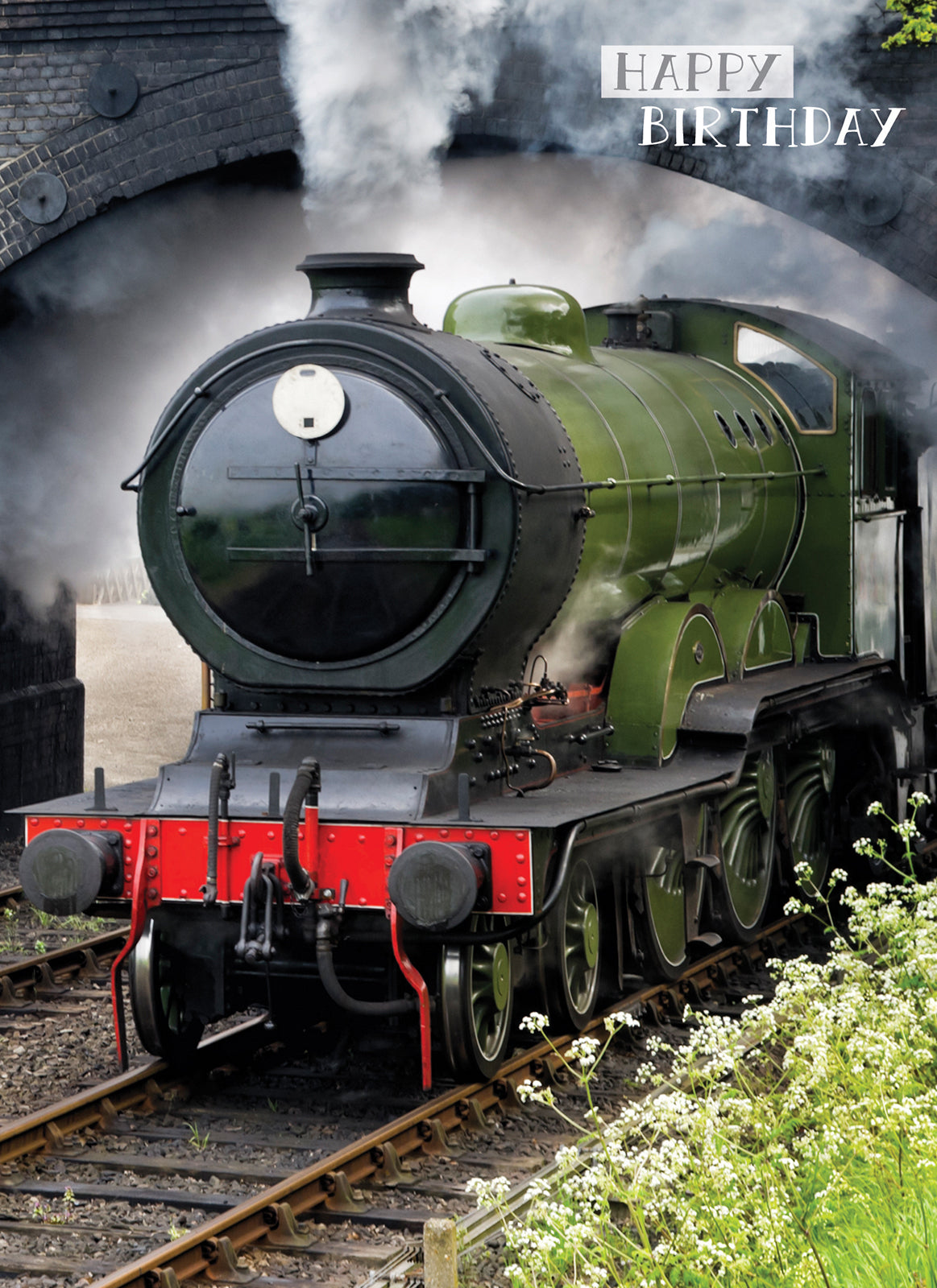 first-class-male-grusskarte-steam-train-zug image 1