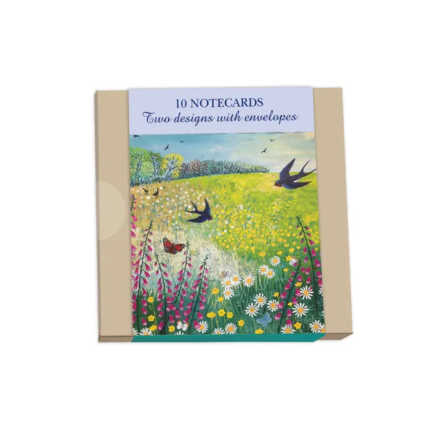 otter-house-jo-grundy-notecards-10-karten-schmetterling image 1