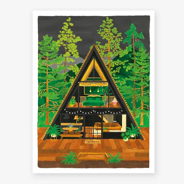 all-the-ways-to-say-yosemite-poster-h-tte-wald-nacht image 1
