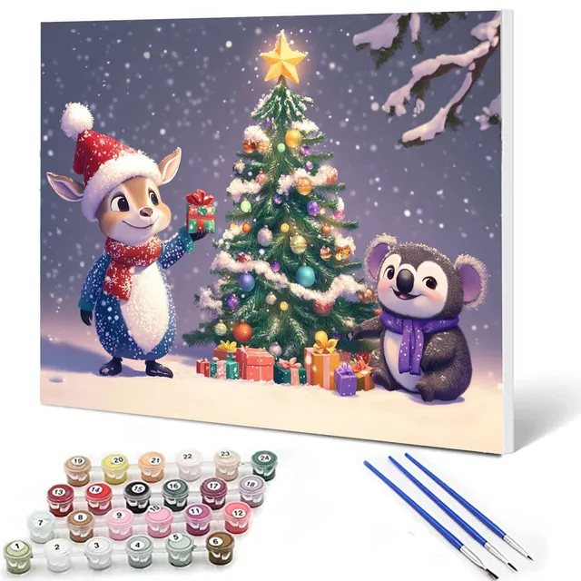 tucocoo-paint-by-numbers-rentier-und-koala-malen-nach-zahlen-40x50 image 1
