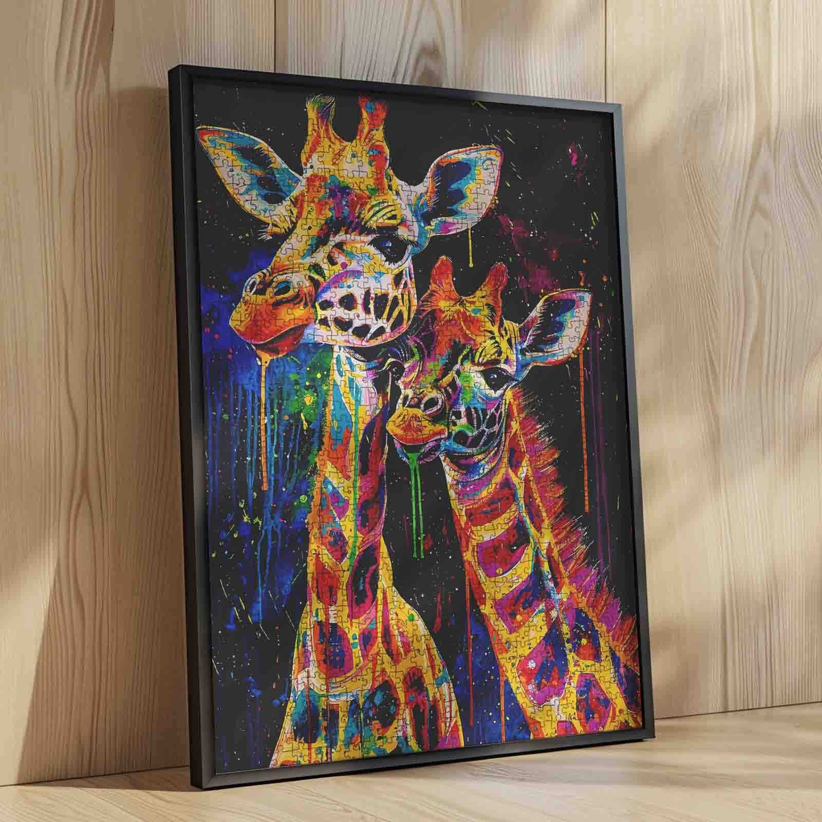 tucocoo-jigsaw-puzzles-colorful-giraffes-puzzle-1000-teile-tiere image 4