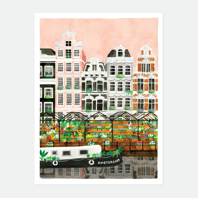 all-the-ways-to-say-amsterdam-poster-stadt-kanaele image 1