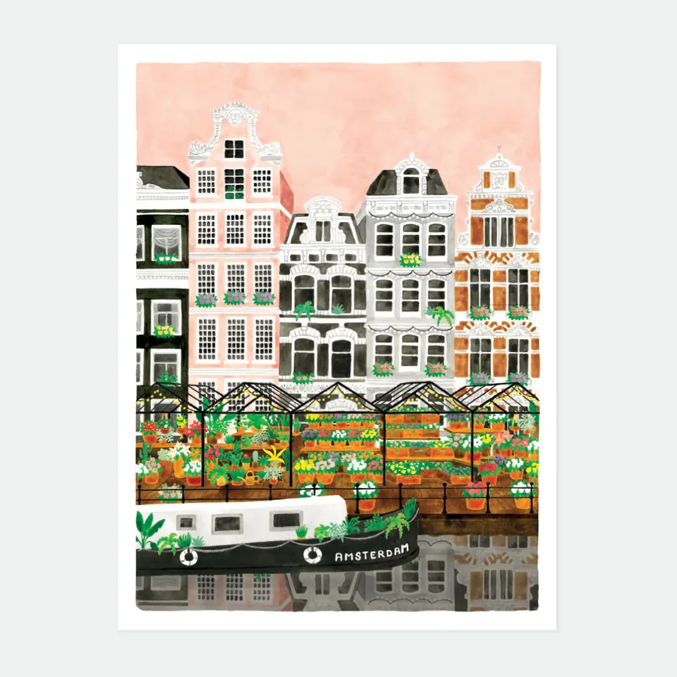all-the-ways-to-say-amsterdam-poster-stadt-kanaele image 1