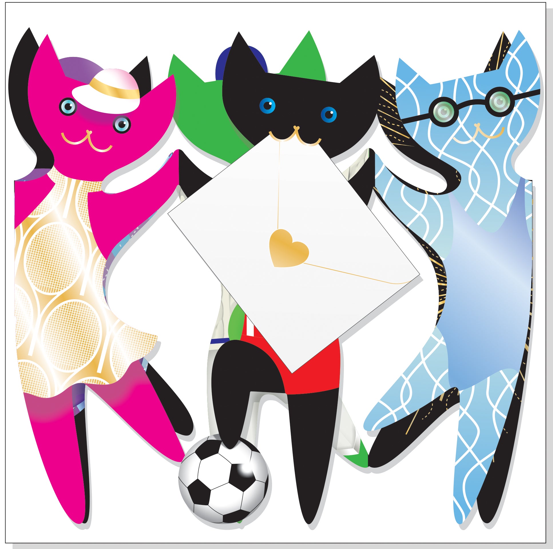 otter-house-special-delivery-katze-gru-karte-sporty-cats image 1