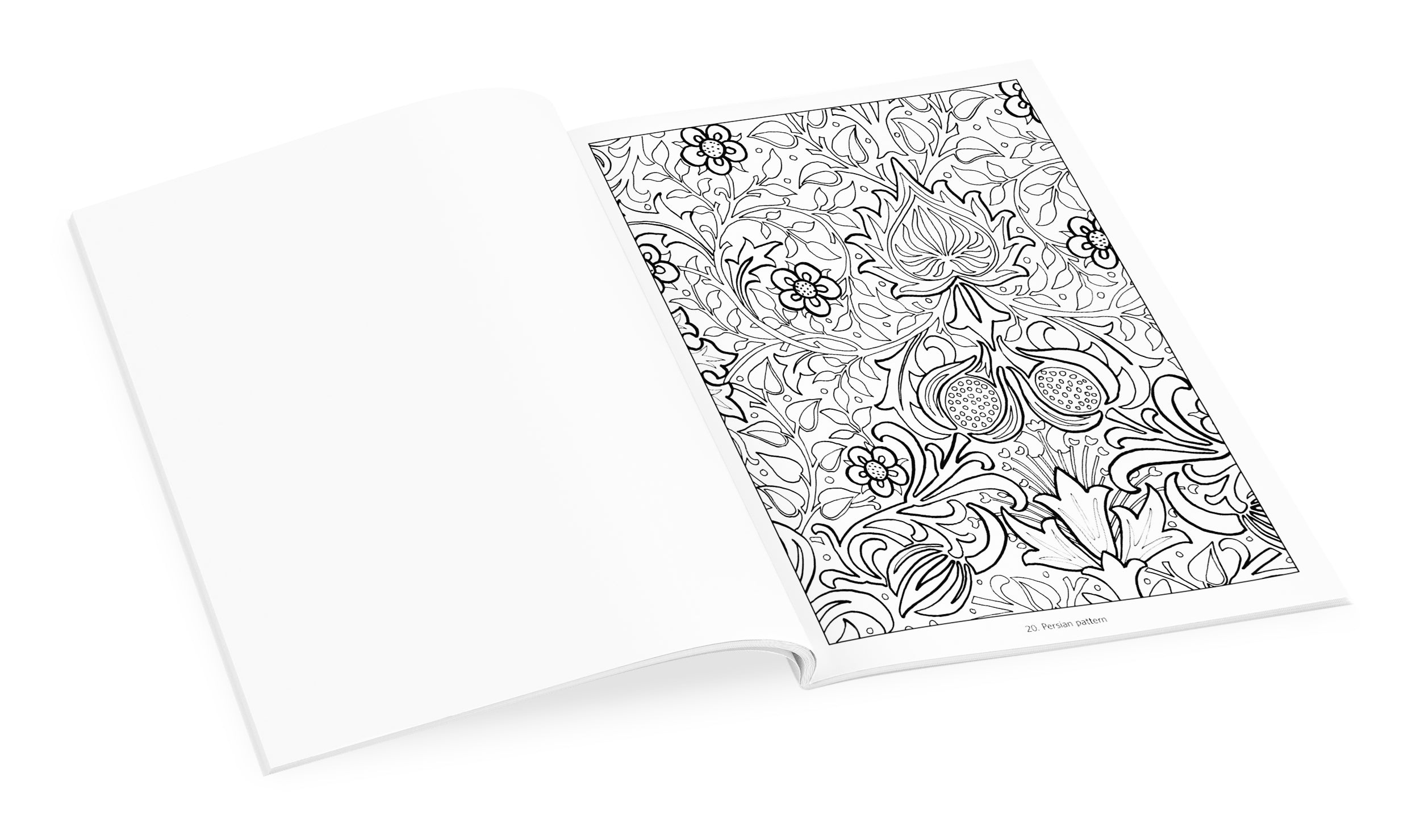 pomegranate-william-morris-malbuch-blumen-ranken image 3