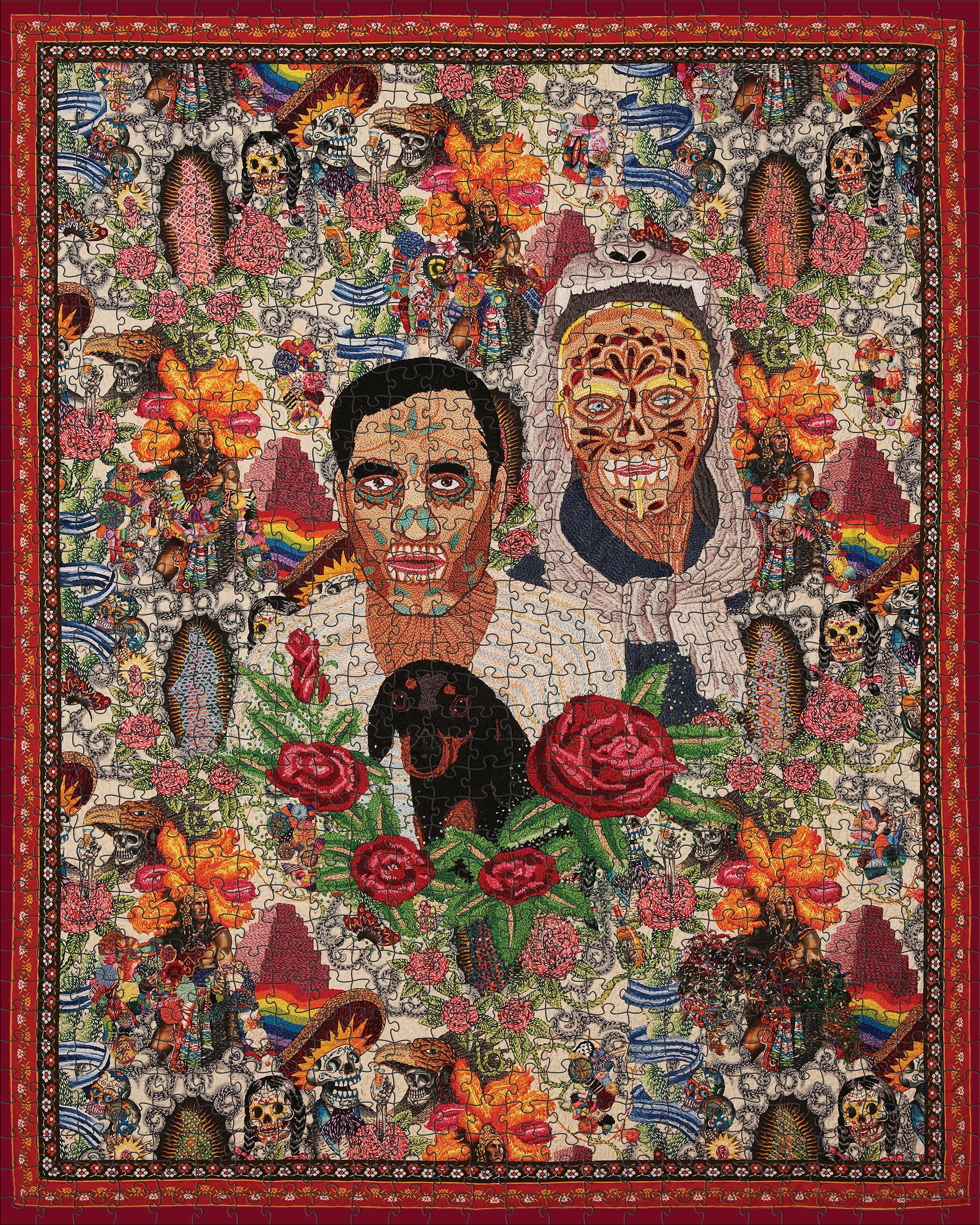 pomegranate-calaverita-puzzle-1000-teile-textilkunst image 2