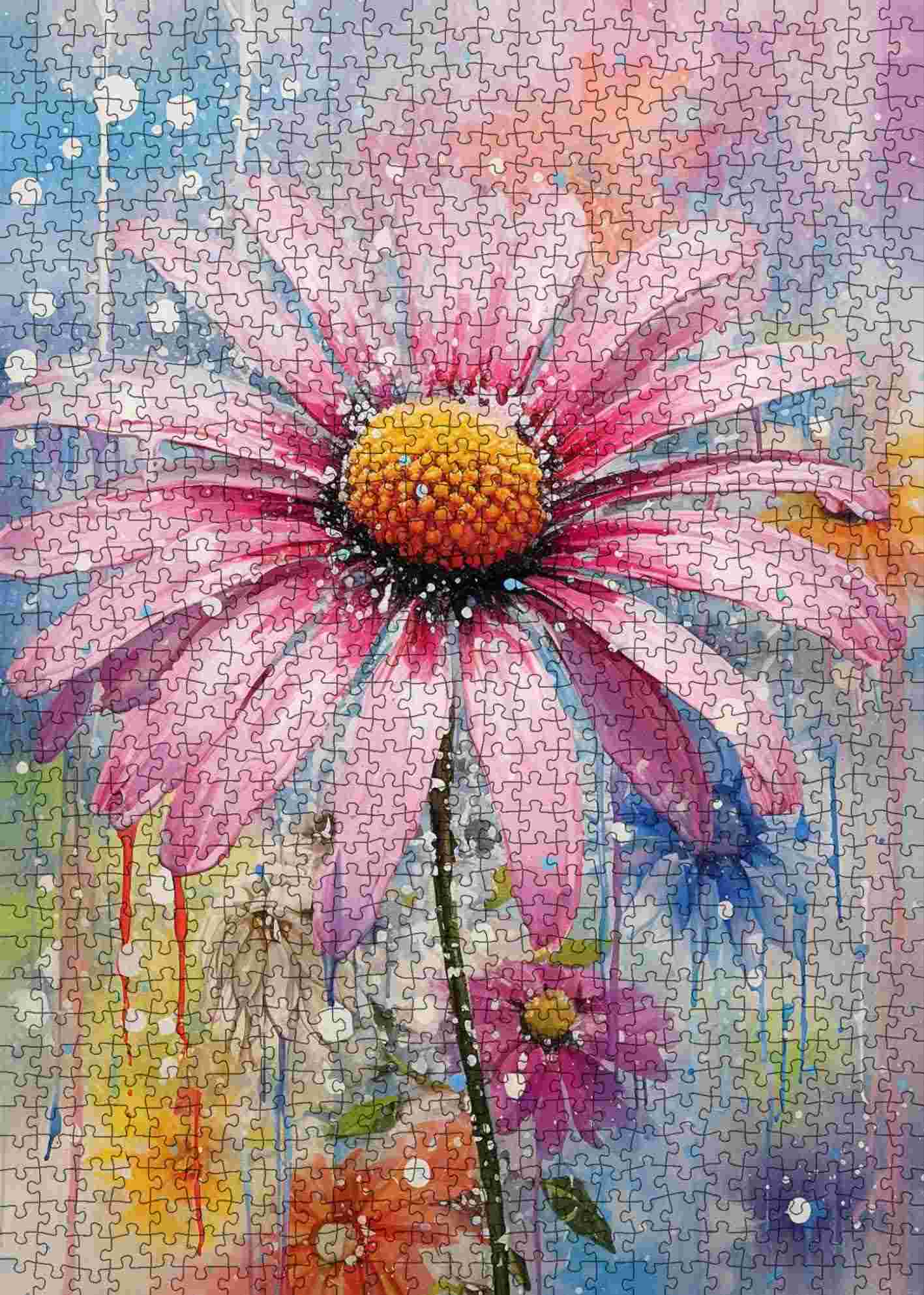 tucocoo-echinacea-flowers-art-puzzle-1000-teile-blumen image 2