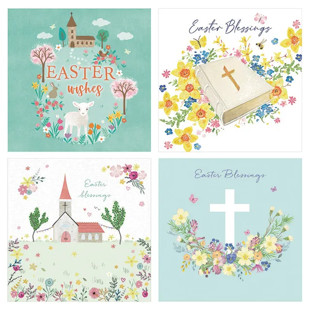 otter-house-easter-osterkarten-5er-pack-religi-s image 1
