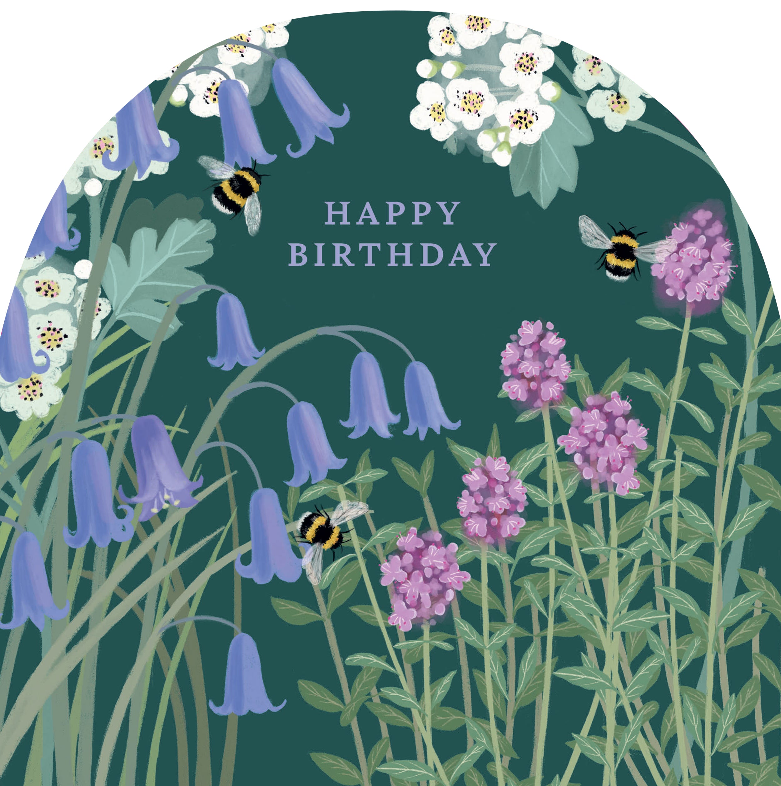 otter-house-rspb-white-blossom-bluebells-thyme-gru-karte image 1