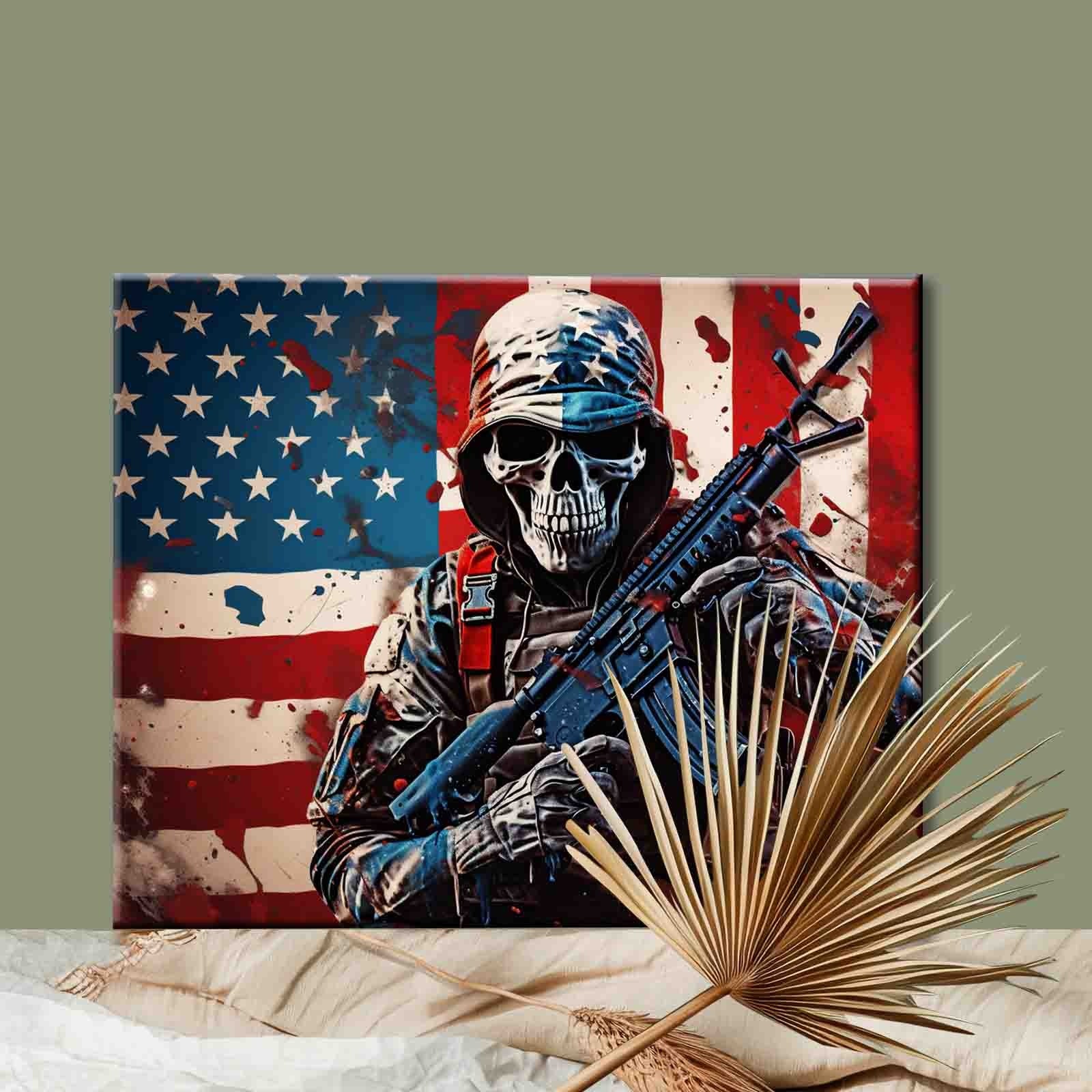 tucocoo-soldier-skull-warrior-malen-nach-zahlen-ohne-rahmen image 2
