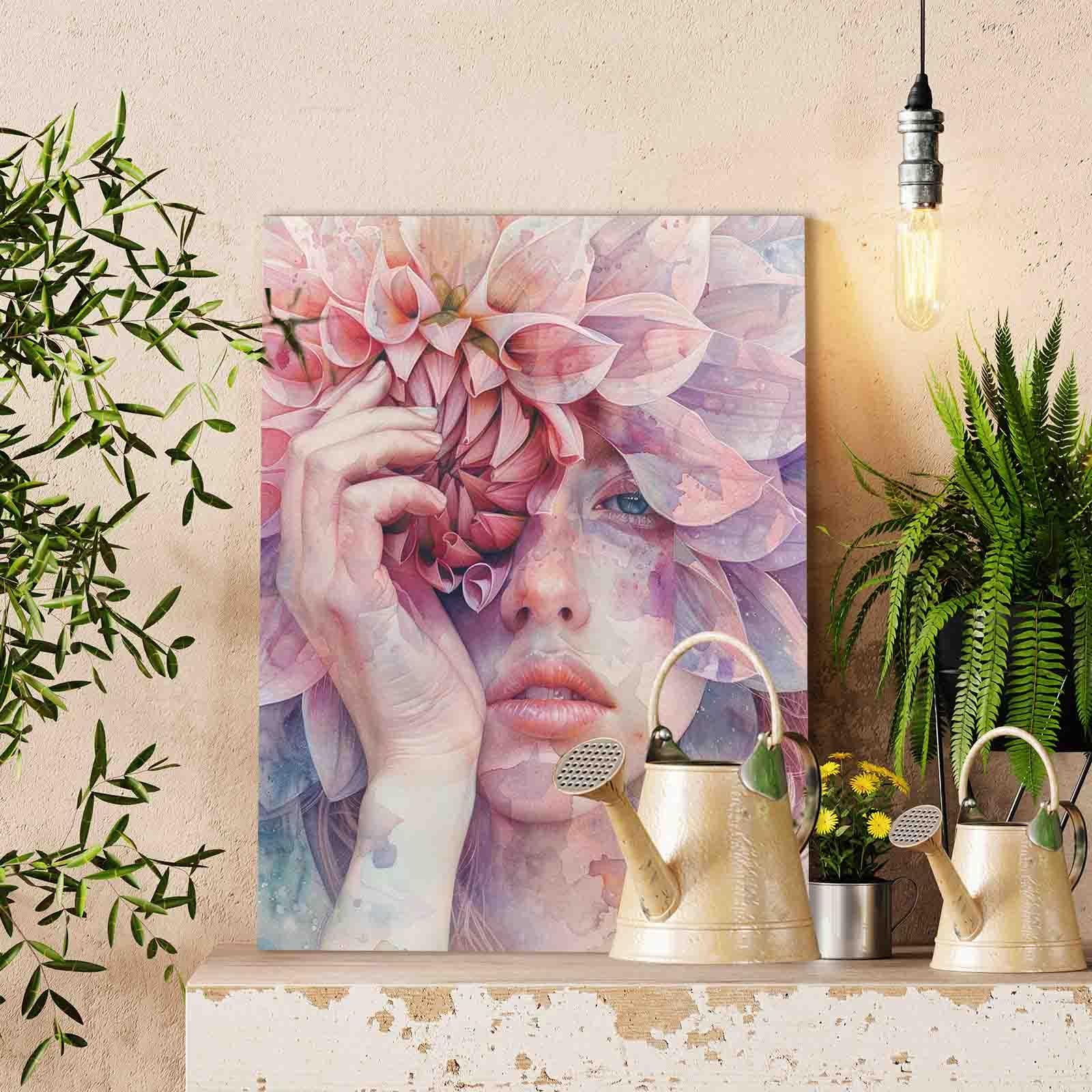 tucocoo-flower-veil-beauty-malen-nach-zahlen-40x50-frau image 2