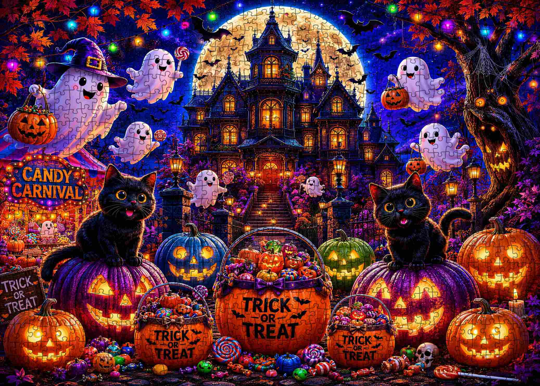 tucocoo-jigsaw-puzzles-black-cats-candy-carnival-puzzle-1000-teile image 2