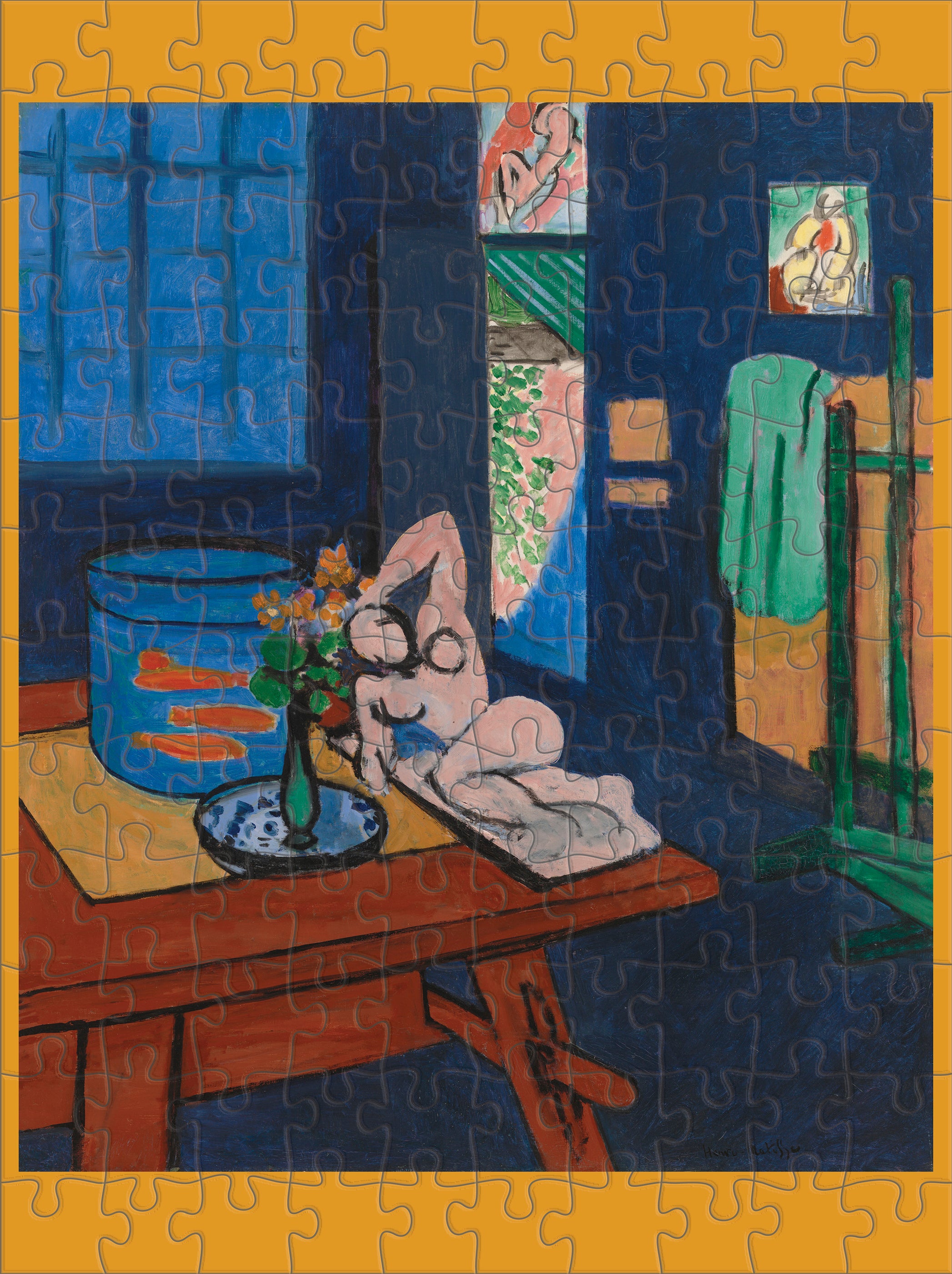 pomegranate-henri-matisse-puzzle-120-teile-doppelseitig-set image 5