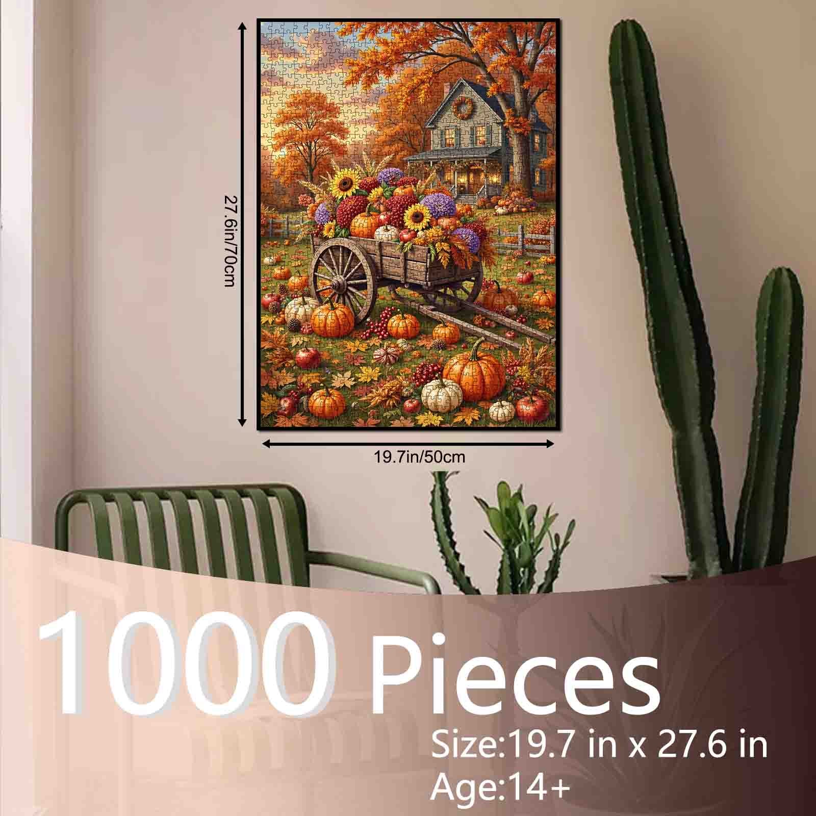 tucocoo-autumn-harvest-flower-wagon-puzzle-1000-teile-herbst image 5