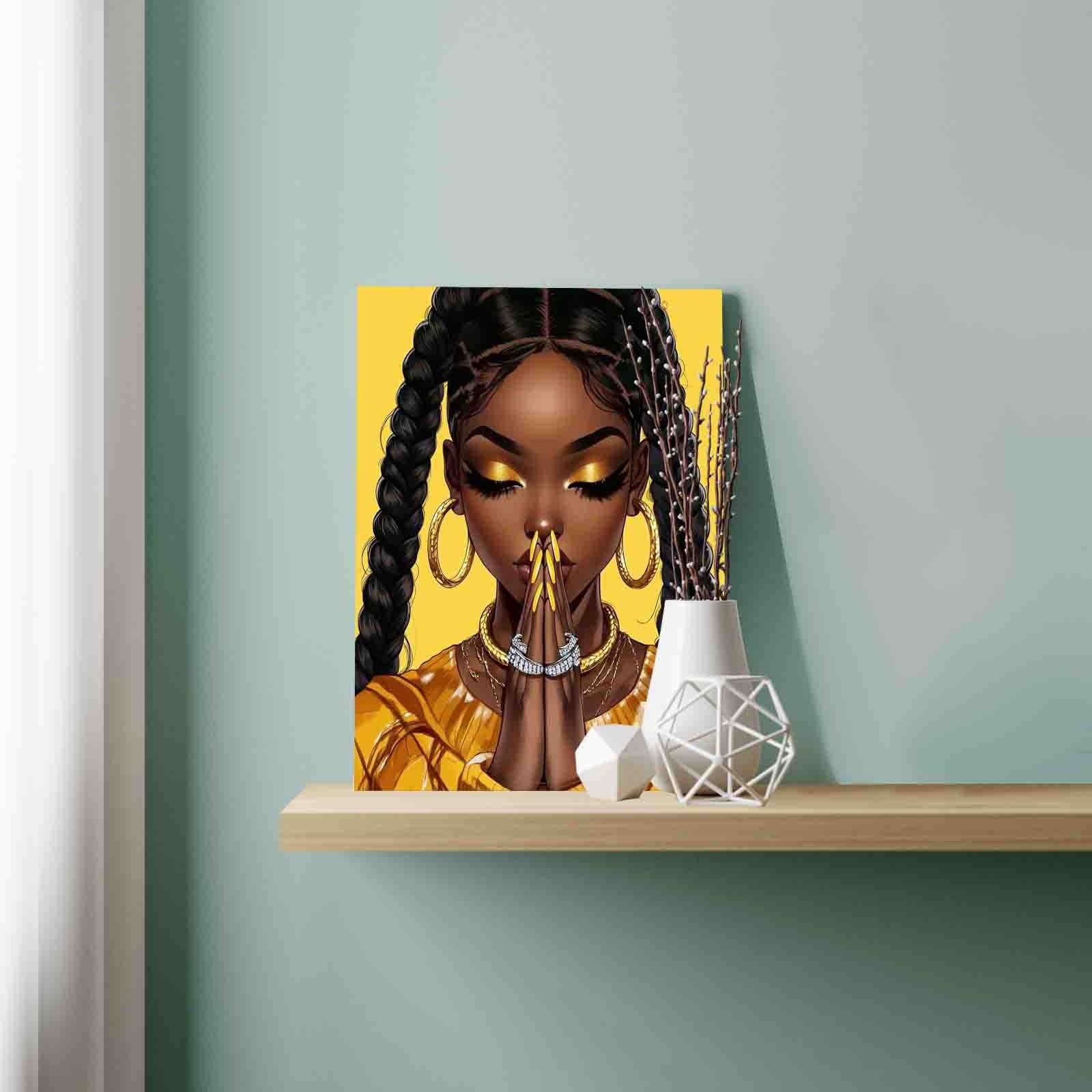 tucocoo-golden-prayer-in-strength-malen-nach-zahlen-16x20-gebet image 3