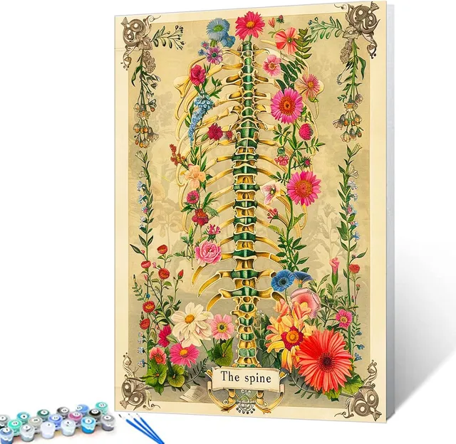 tucocoo-flowers-around-the-spine-malen-nach-zahlen-40x50 image 1