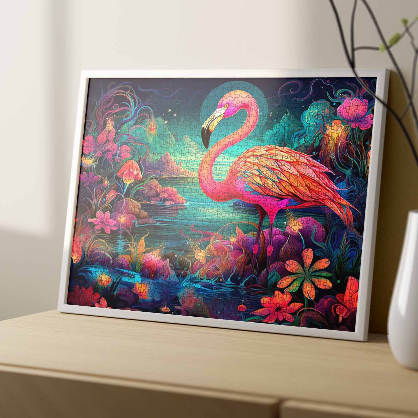tucocoo-flamingo-fantasy-jigsaw-puzzle-1000-teile-tiere image 4