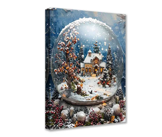 tucocoo-snow-globe-winter-leinwandbild-30x40-weihnachten image 1