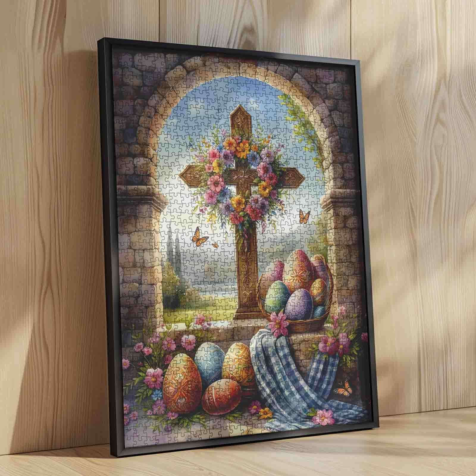 tucocoo-floral-cross-easter-blessing-puzzle-1000-teile-ostern image 4