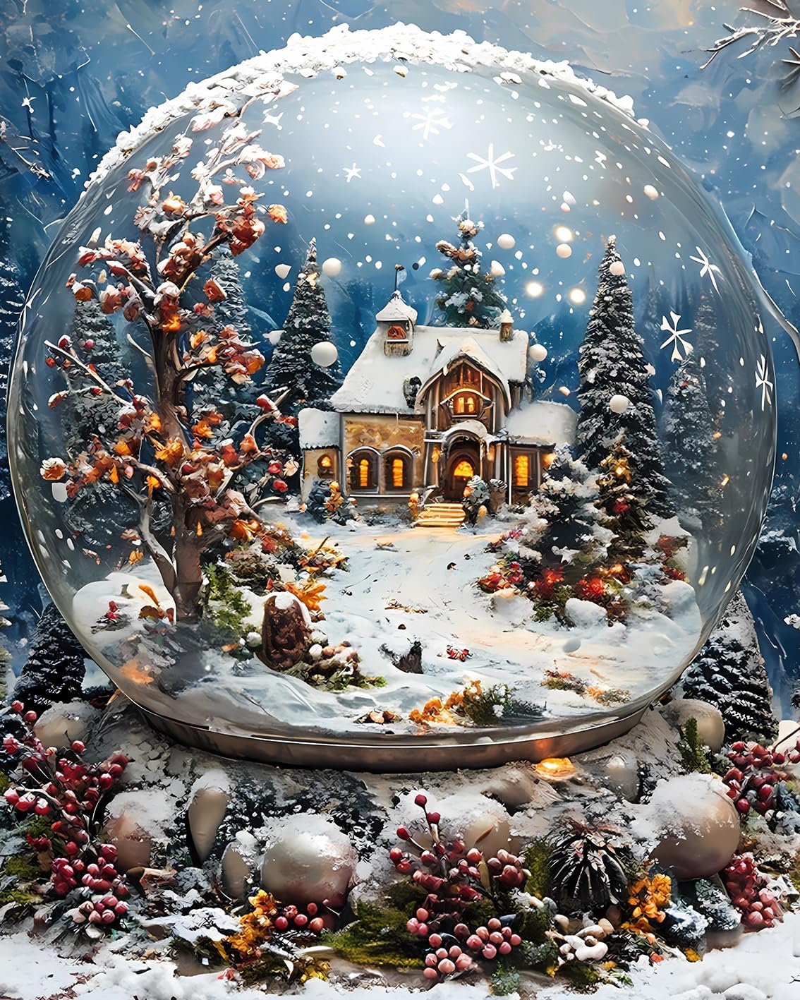 tucocoo-christmas-snow-globe-malen-nach-zahlen-40x50 image 2