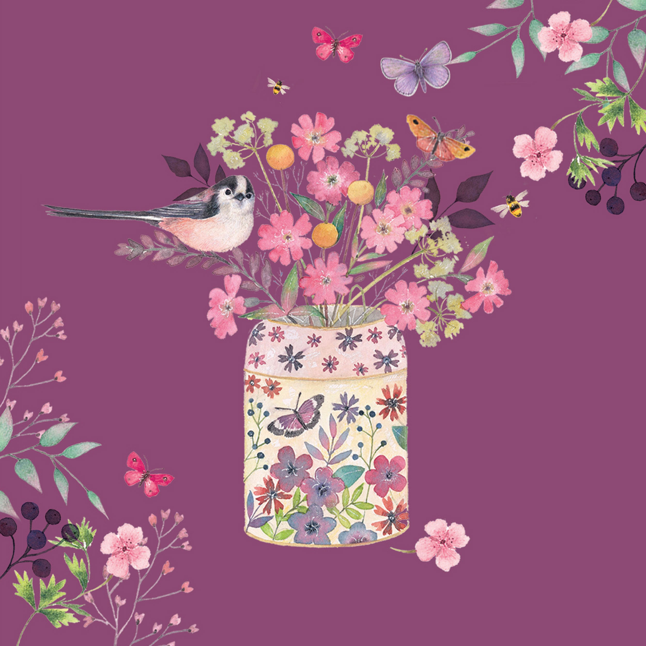 otter-house-flower-pot-tea-caddy-notecard-pack-10-karten image 2