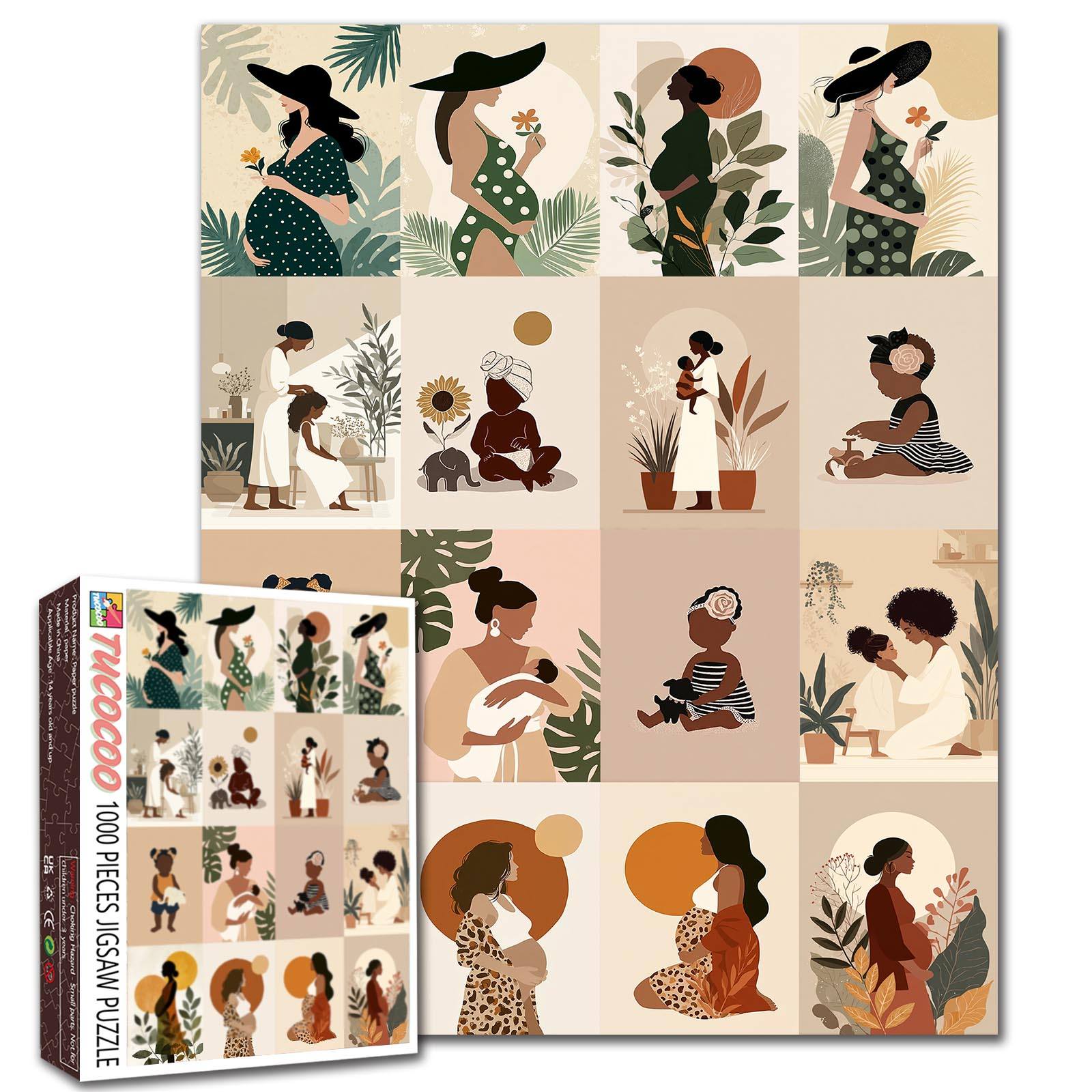 tucocoo-jigsaw-motherhood-moments-puzzle-1000-teile-familie image 1