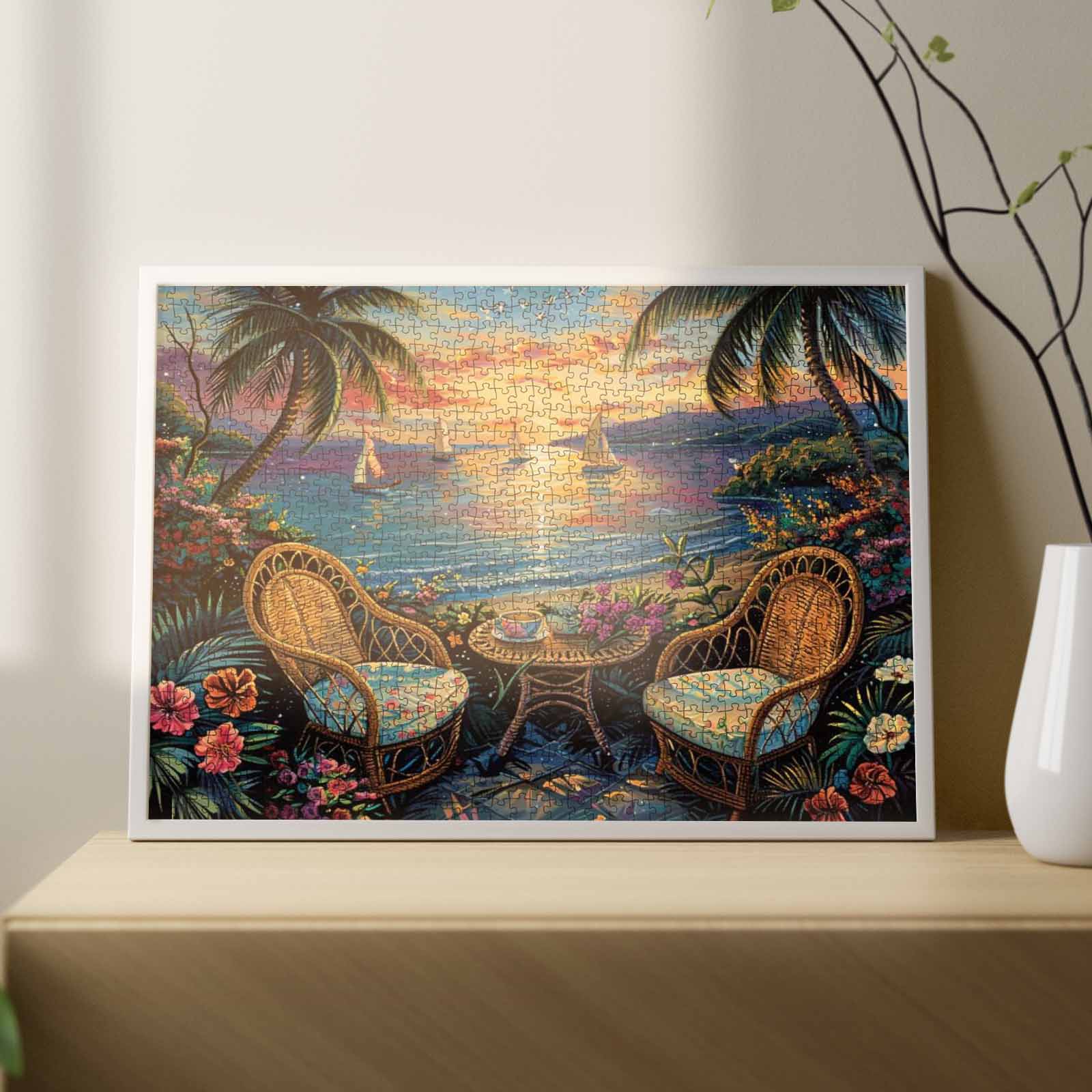 tucocoo-seaside-sunset-puzzle-1000-teile-meer-strand image 3