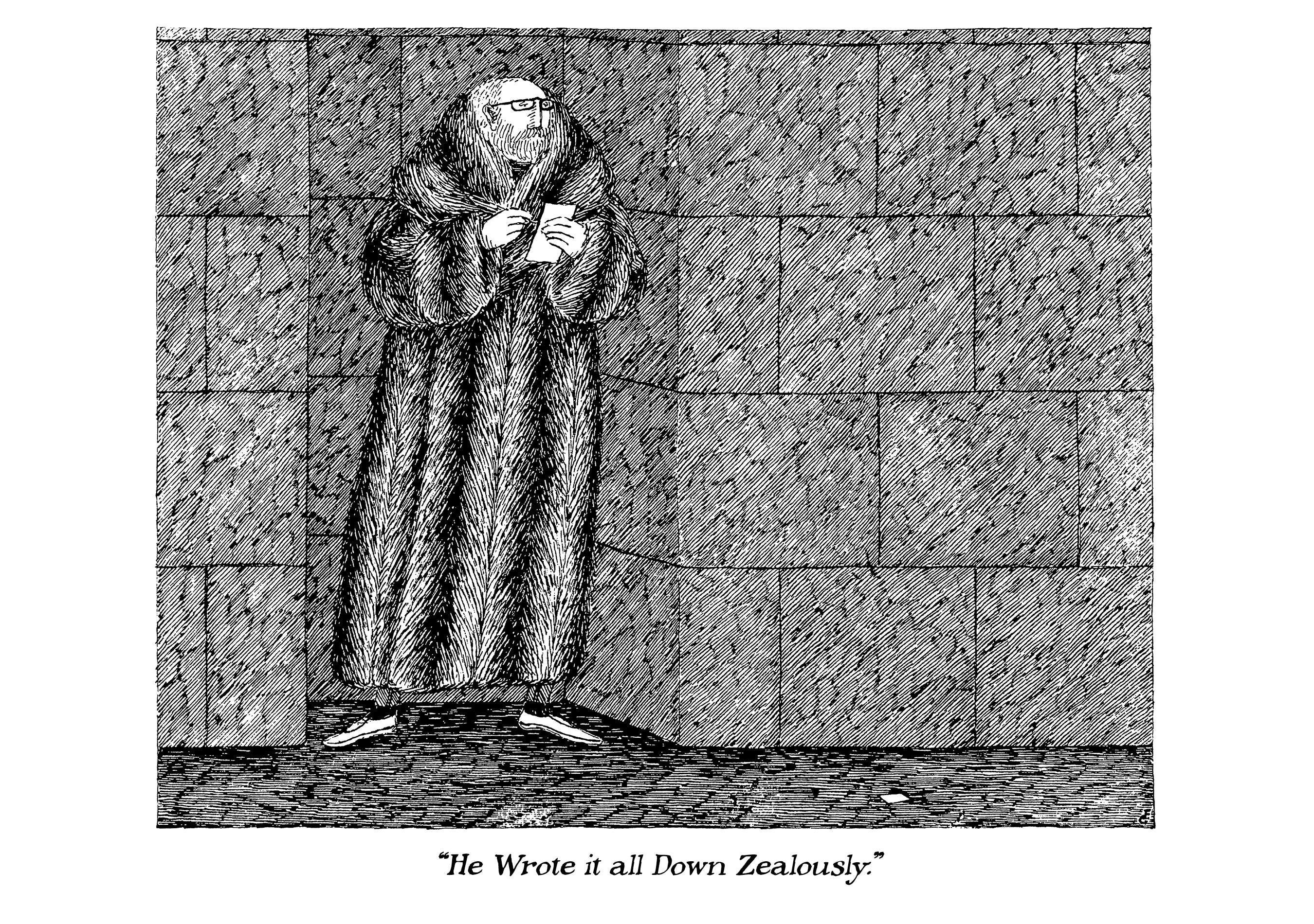 pomegranate-blank-notecards-edward-gorey-klappkarte-einzeln image 1