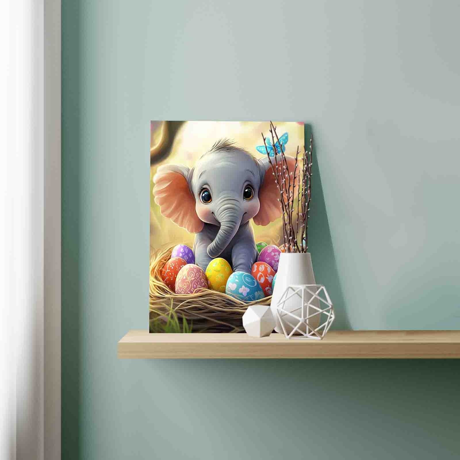 tucocoo-baby-elephant-easter-eggs-malen-nach-zahlen-40x50 image 3