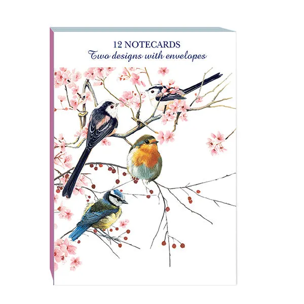 otter-house-birds-blossom-berries-blankokarten-12er image 1