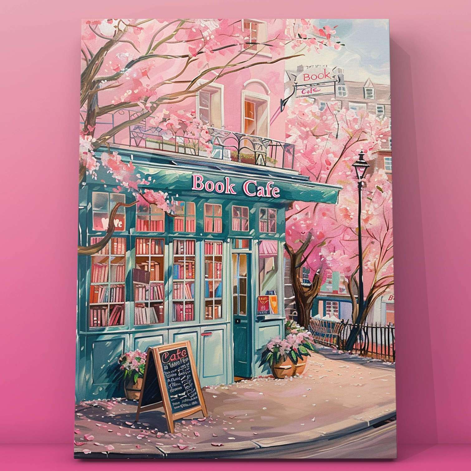 tucocoo-charming-book-caf-with-blossoms-malen-nach-zahlen-40x50-ohne-rahmen image 2