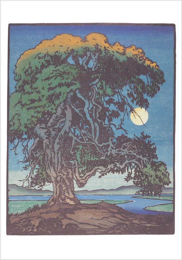 pomegranate-blank-notecards-the-landmark-oak-klappkarte-landschaft image 1