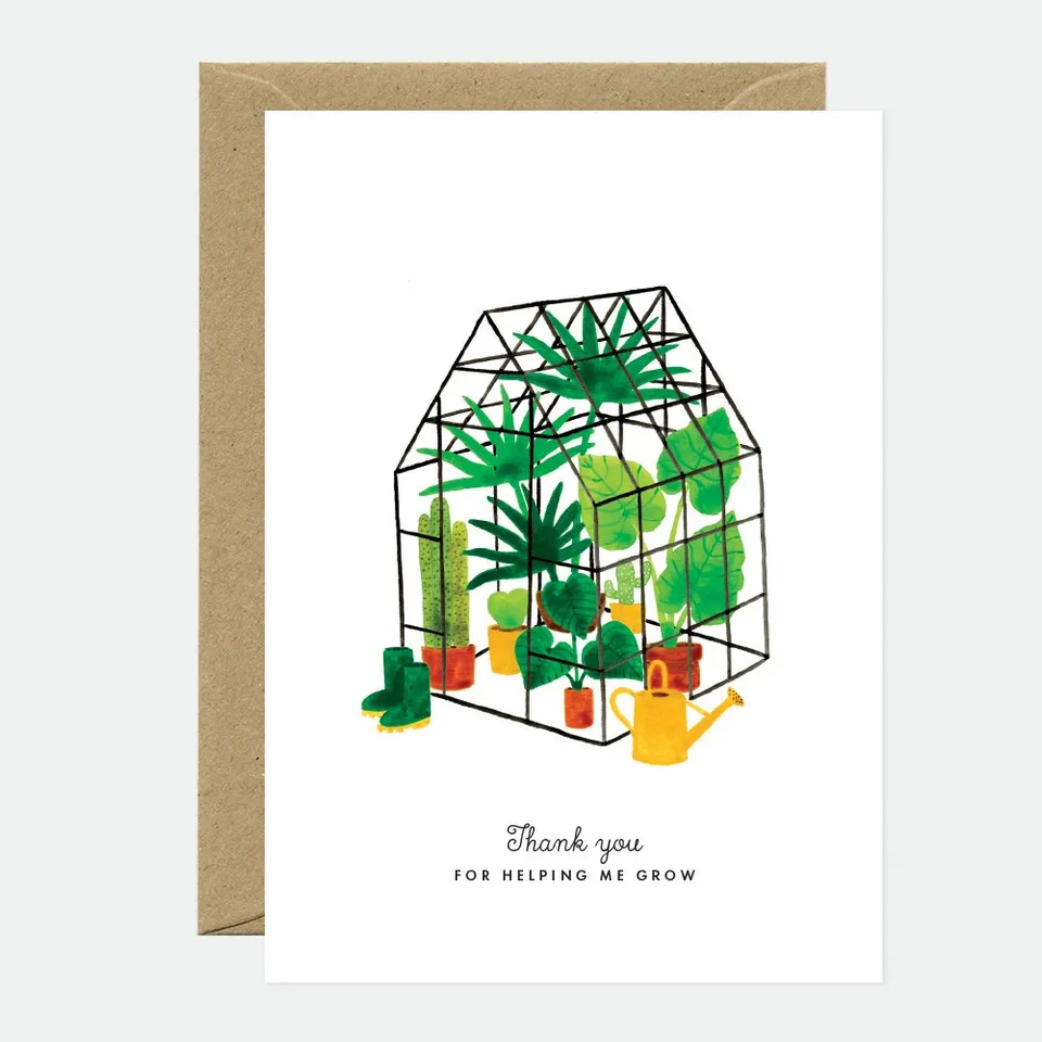 all-the-ways-to-say-mini-greenhouse-dankeskarte-a6-pflanzen image 1