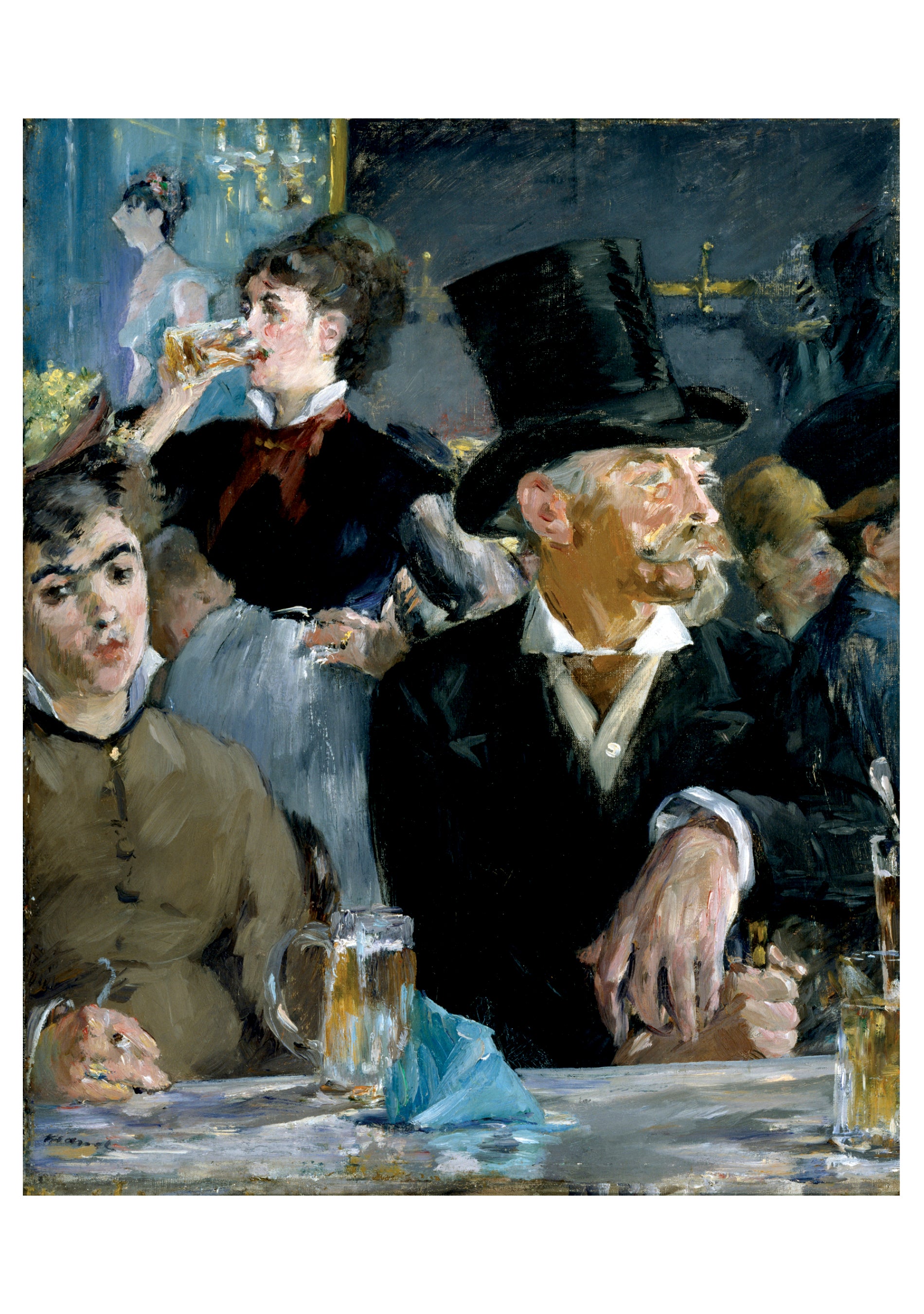 pomegranate-birthday-cards-manet-caf-concert-geburtstagskarte image 1
