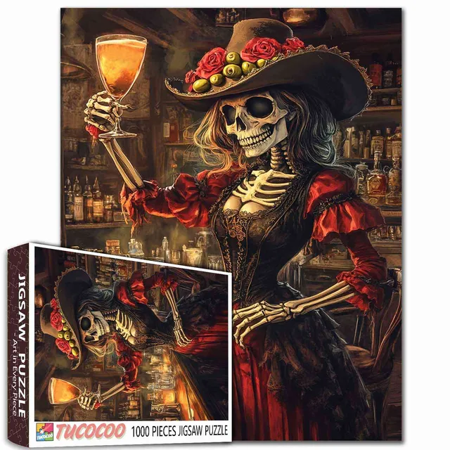 tucocoo-skeleton-toast-puzzle-1000-teile-skelett image 1