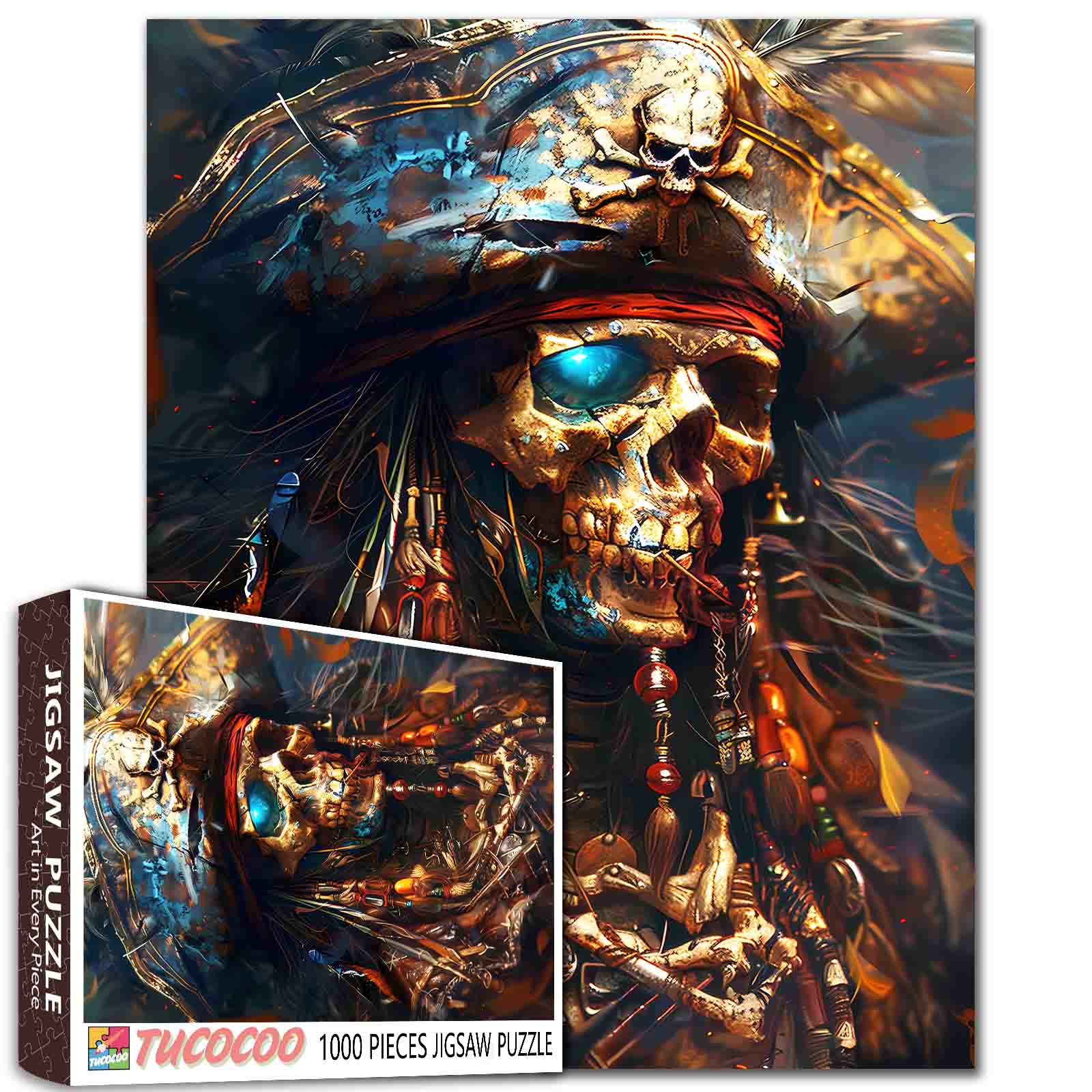 tucocoo-pirate-skeleton-puzzle-1000-teile-pirat image 1