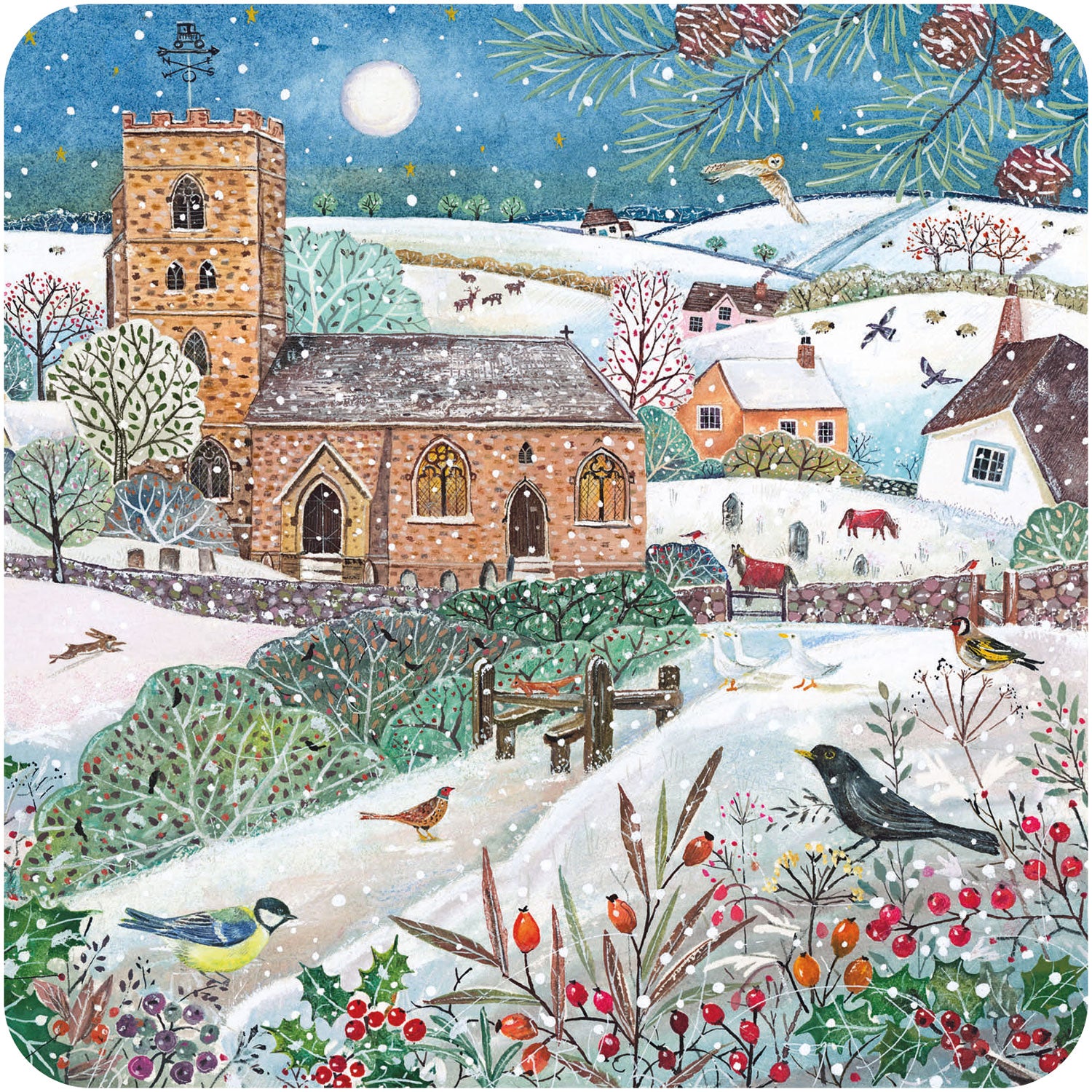 otter-house-christmas-rspb-snowy-countryside-weihnachtskarten-10-st-ck image 2