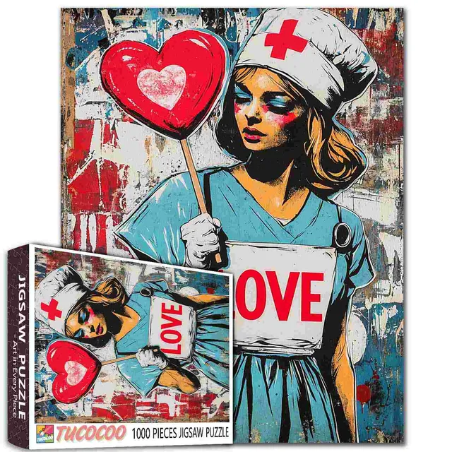 tucocoo-nurse-love-lollipop-puzzle-1000-teile-pop-art image 1
