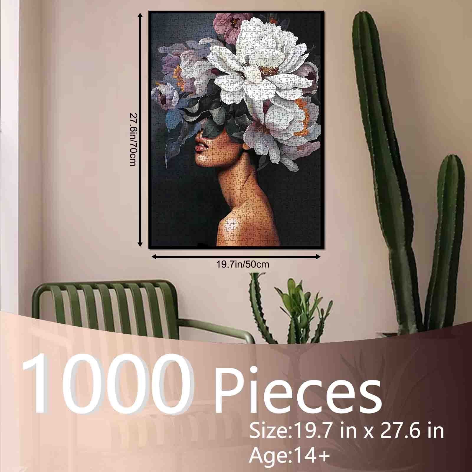 tucocoo-floral-elegance-portrait-puzzle-1000-teile-frau image 5