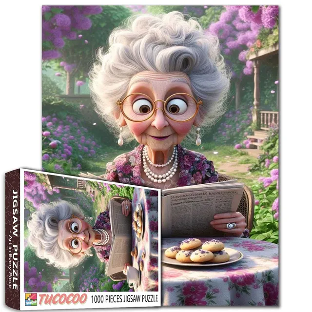 tucocoo-jigsaw-puzzles-grandma-s-garden-tea-time-puzzle-1000-t image 1