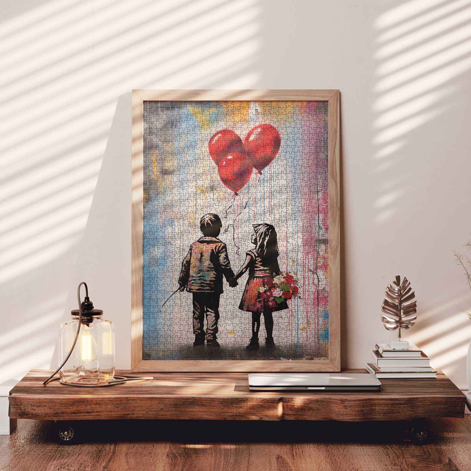 tucocoo-boy-and-girl-holding-hands-puzzle-1000-teile-graffiti image 3